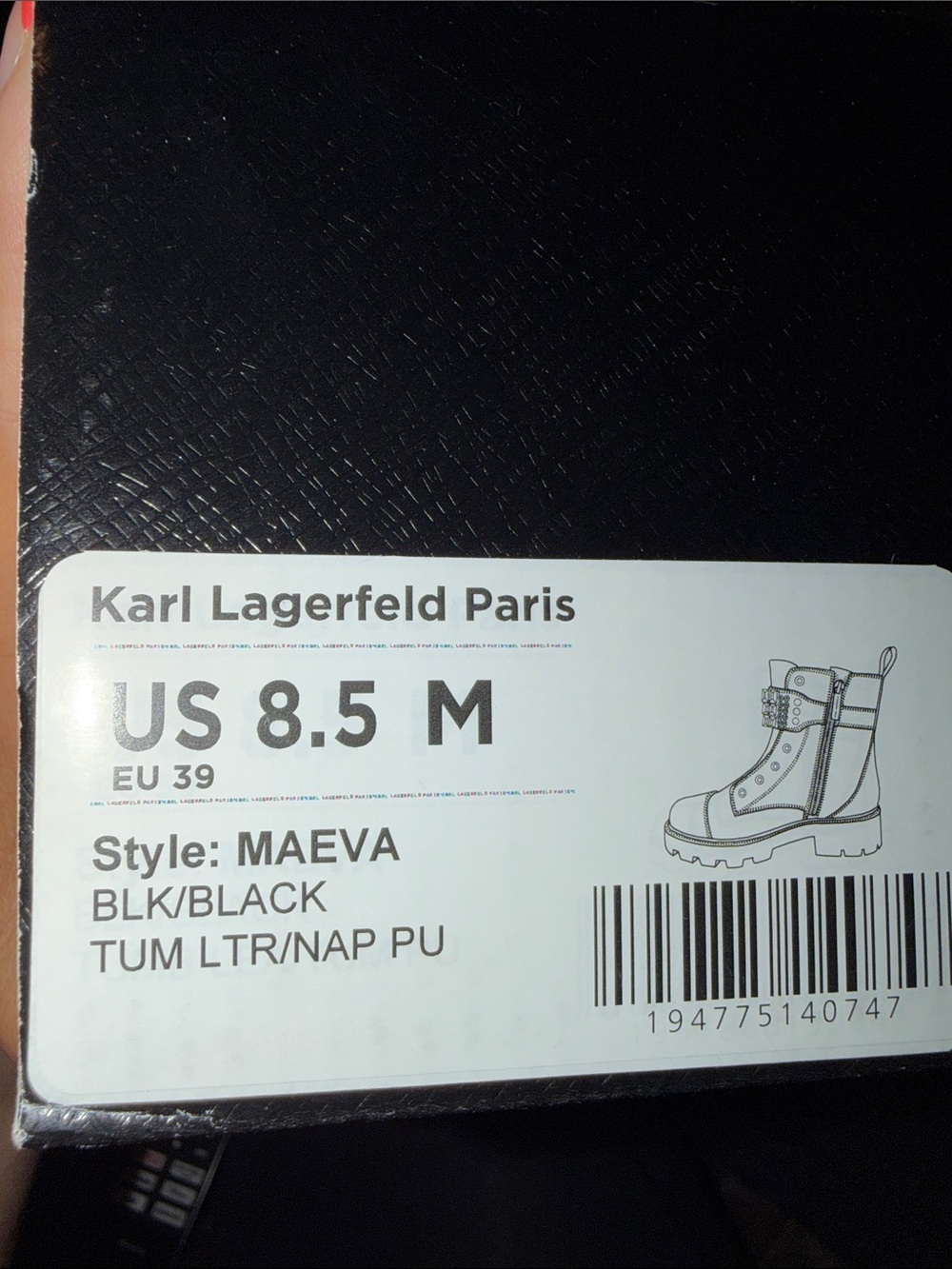 Karl Lagerfeld Paris Women's‎ Maeva Embellished Buckled Zip Booties - Picture 11 of 13